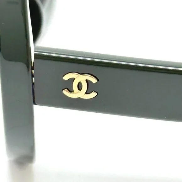 CHANEL 5489-A CC Mark Round Shape Eyewear sunglasses Plastic Green CHANEL 5489-A CC Mark Round Shape Eyewear sunglasses Plastic  main image 3